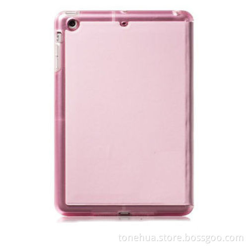 Leather cover for iPad air retina with three fold stand function